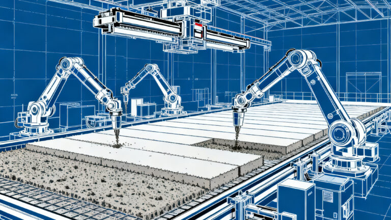 Does the factory of the future build with 3D concrete?