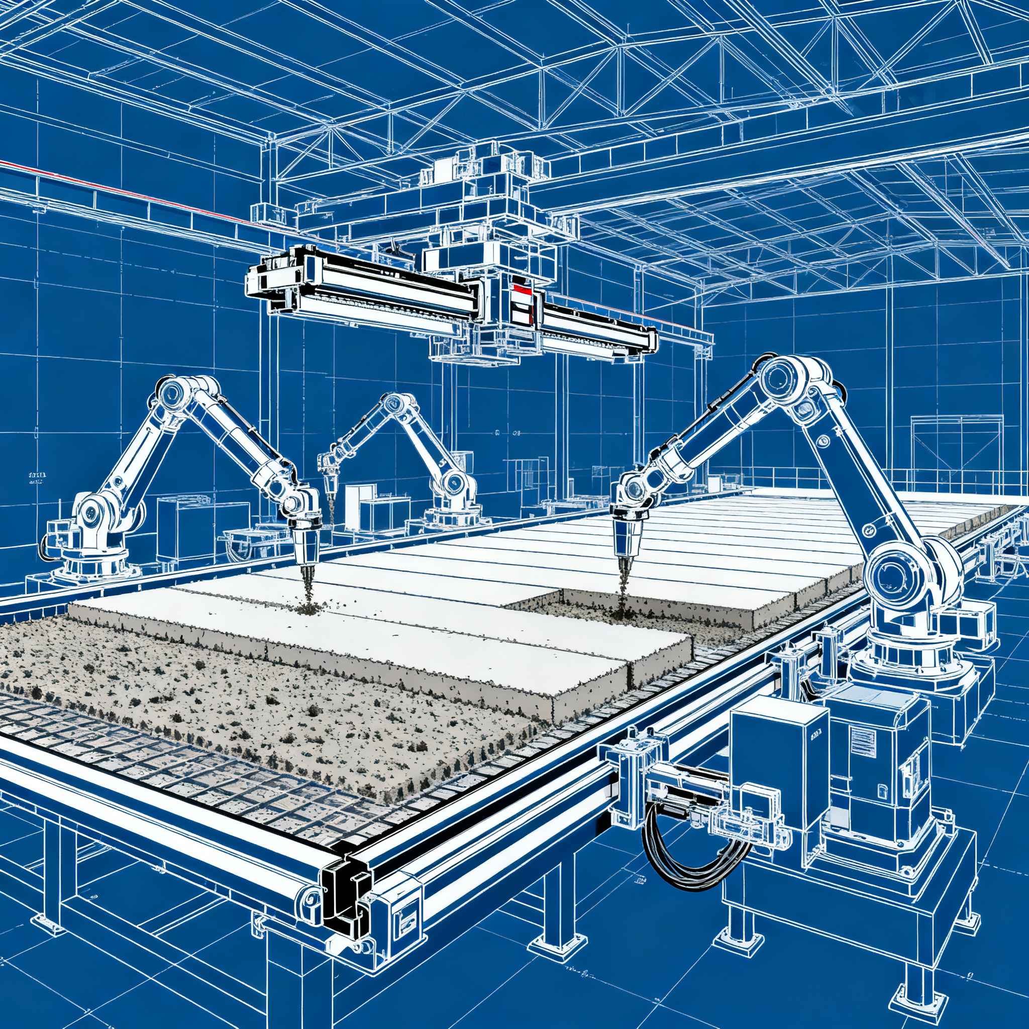 Does the factory of the future build with 3D concrete?