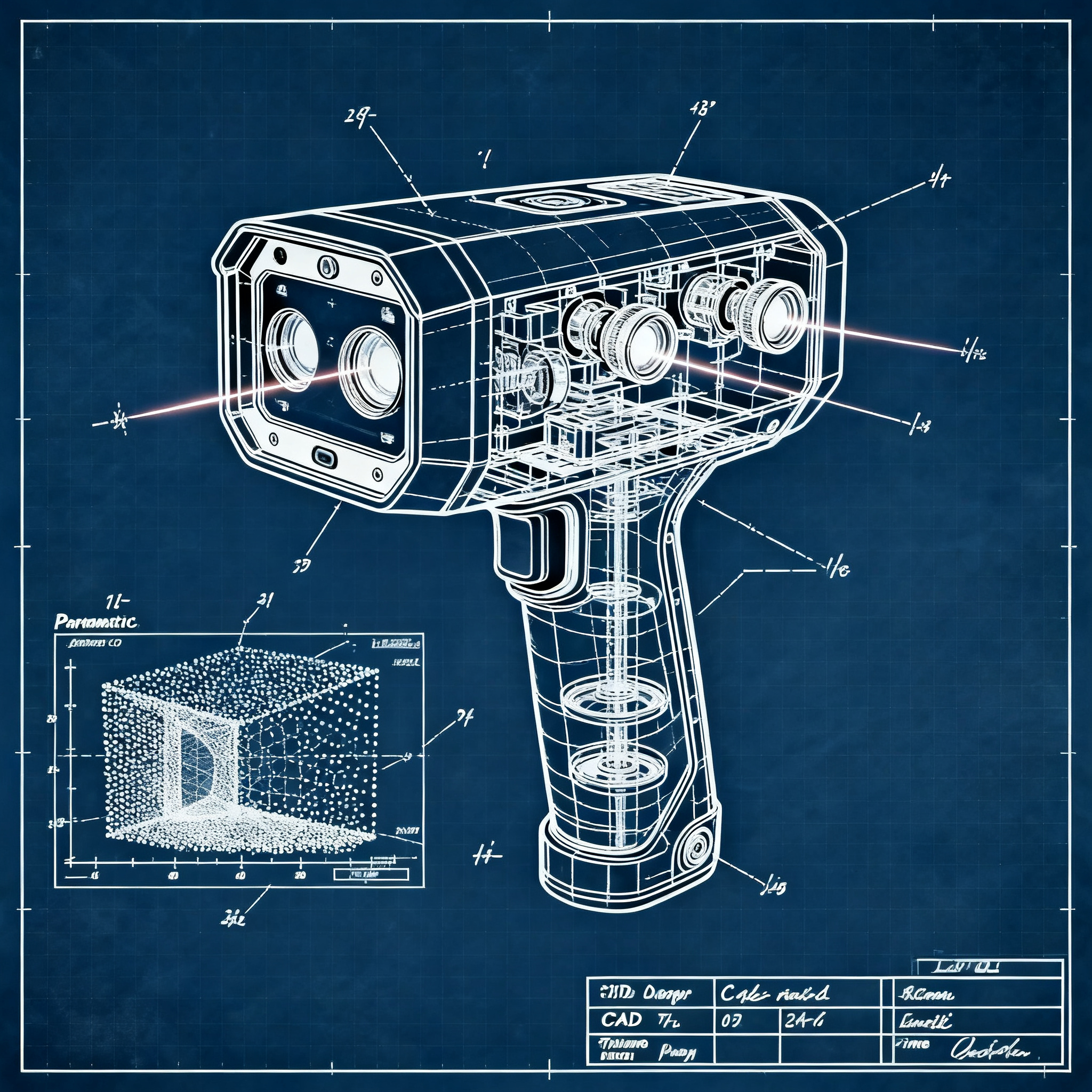 Come uno scanner 3D crea un CAD in 4 fasi