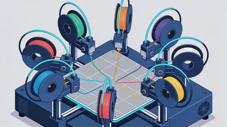 AxiLoop MC8: eight heads for multicolor printing without waste