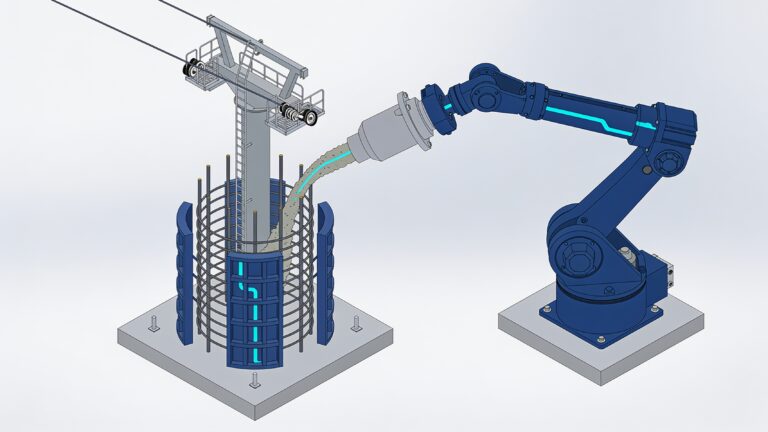 3D-Fundamente für den Sessellift in Hemavan