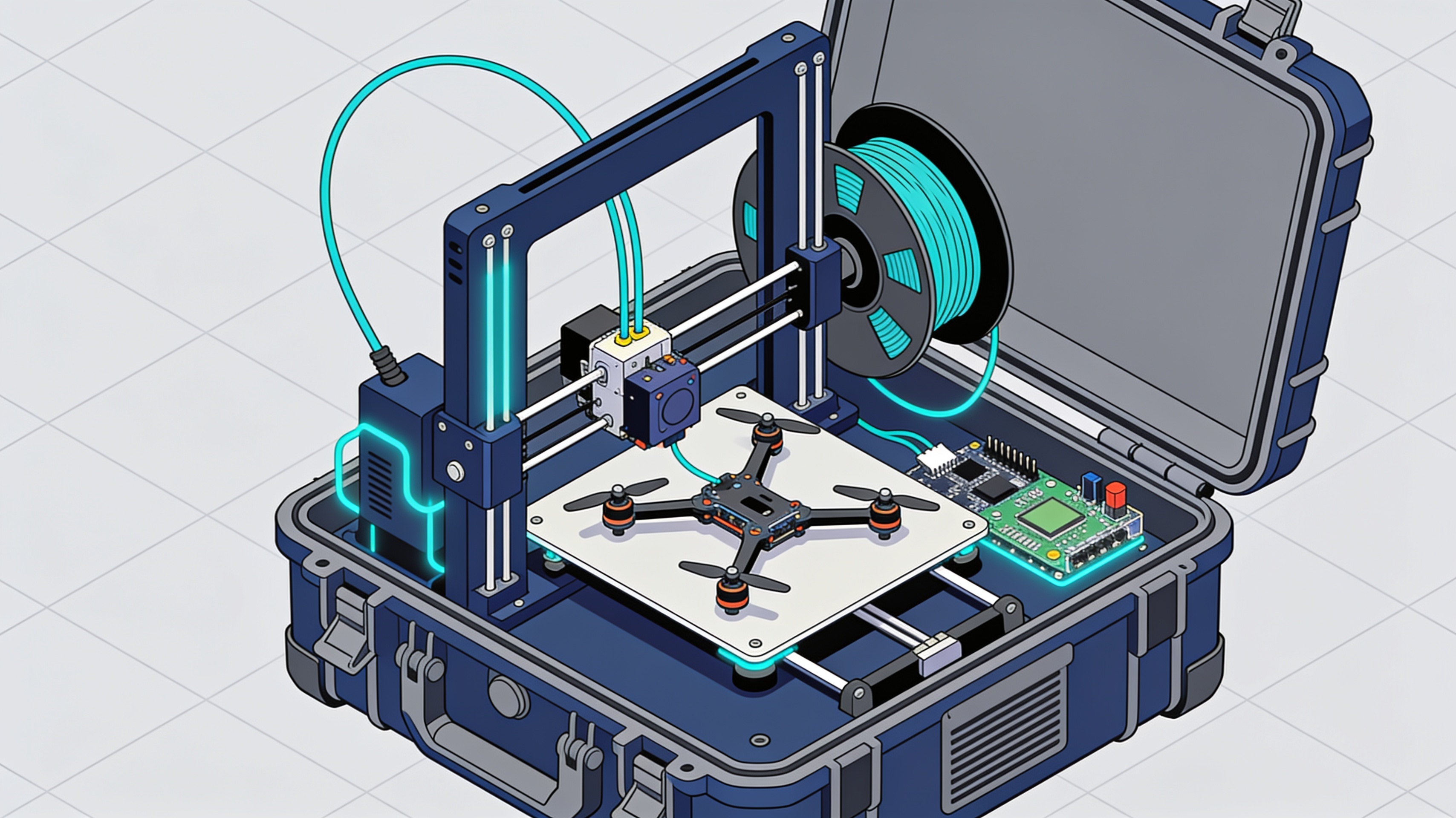 DropForce: fábricas móviles para drones impresos en 3D