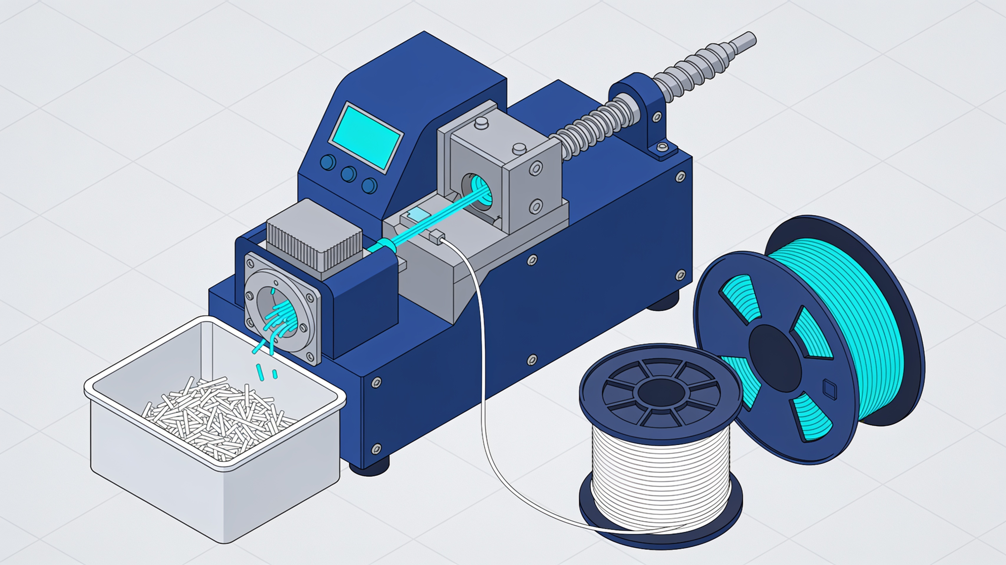 FilUM recycelt 40 kg 3D-Abfälle zu Filament