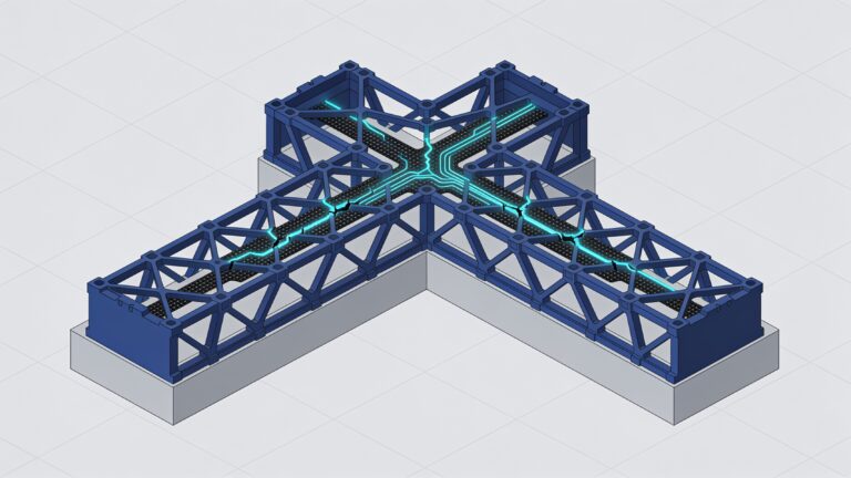 Treillis 3D conducteurs : le dommage est cartographié par tomographie
