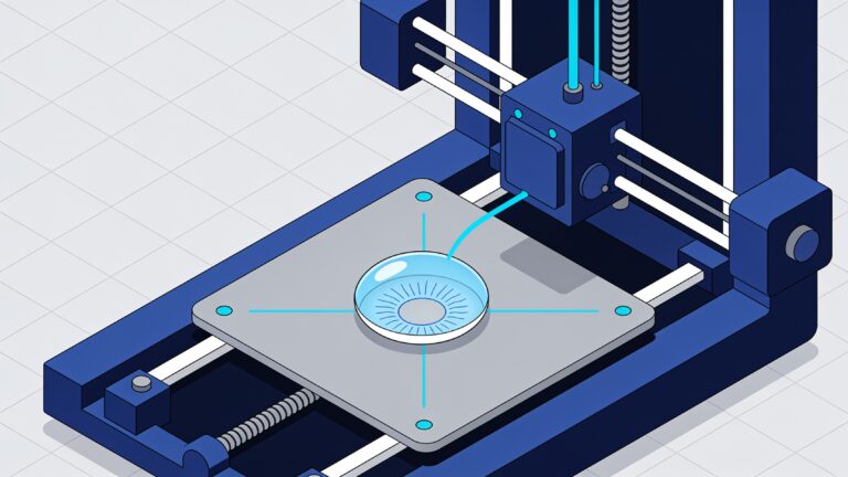 Rigid contact lenses 3D printed in 20 minutes